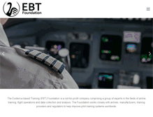 Tablet Screenshot of ebt-foundation.com